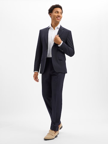 BOSS Regular Pleated Pants ' Lenon' in Blue