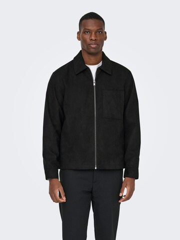 Only & Sons - Chaqueta de entretiempo 'ONSRICK' en negro: frente