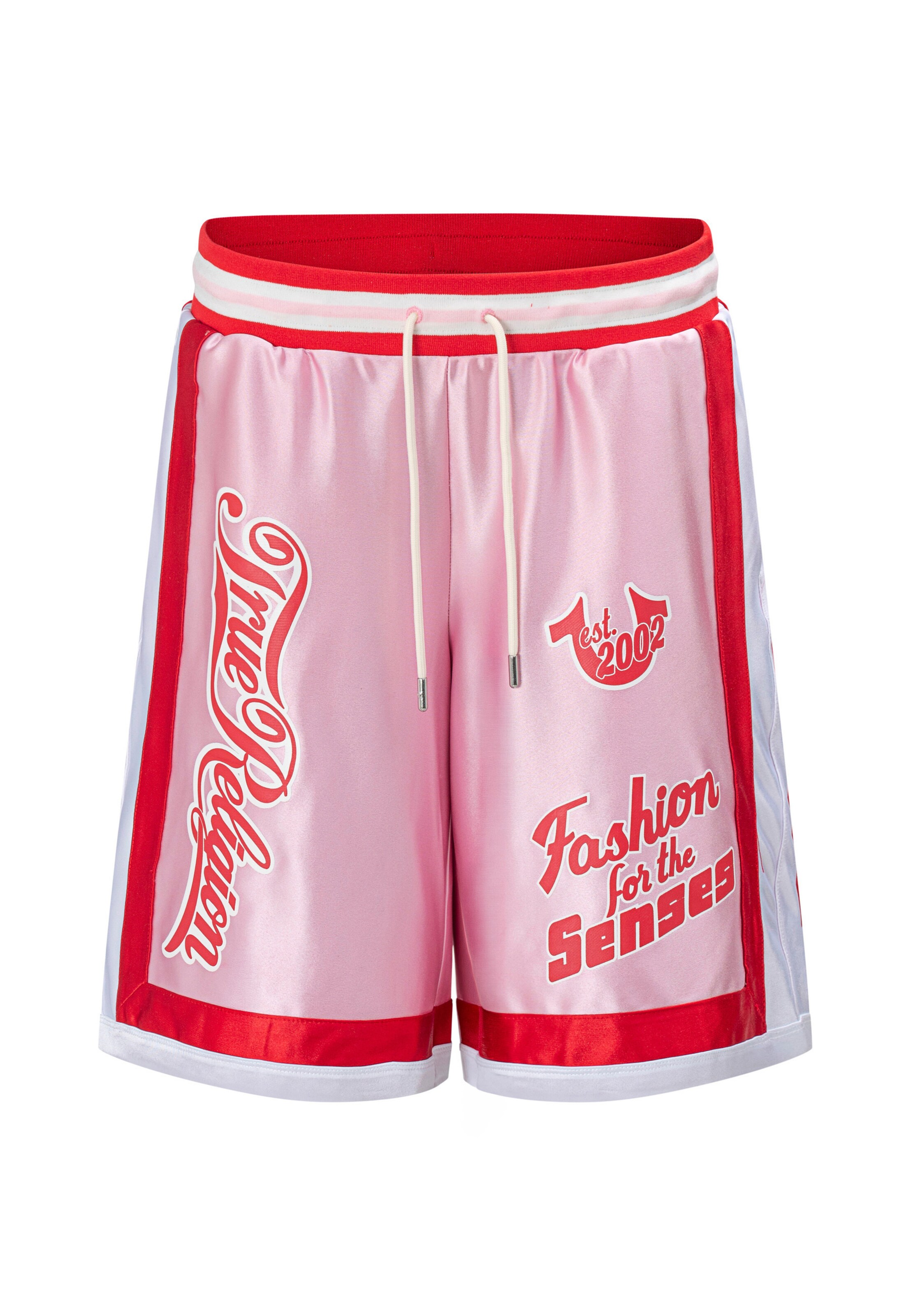 True Religion Regular Sportshorts in Pink: Vorderseite