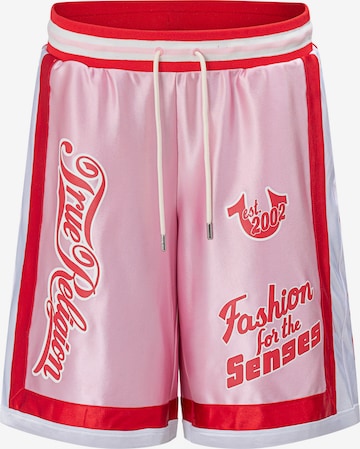 Regular Pantalon de sport True Religion en rose : devant