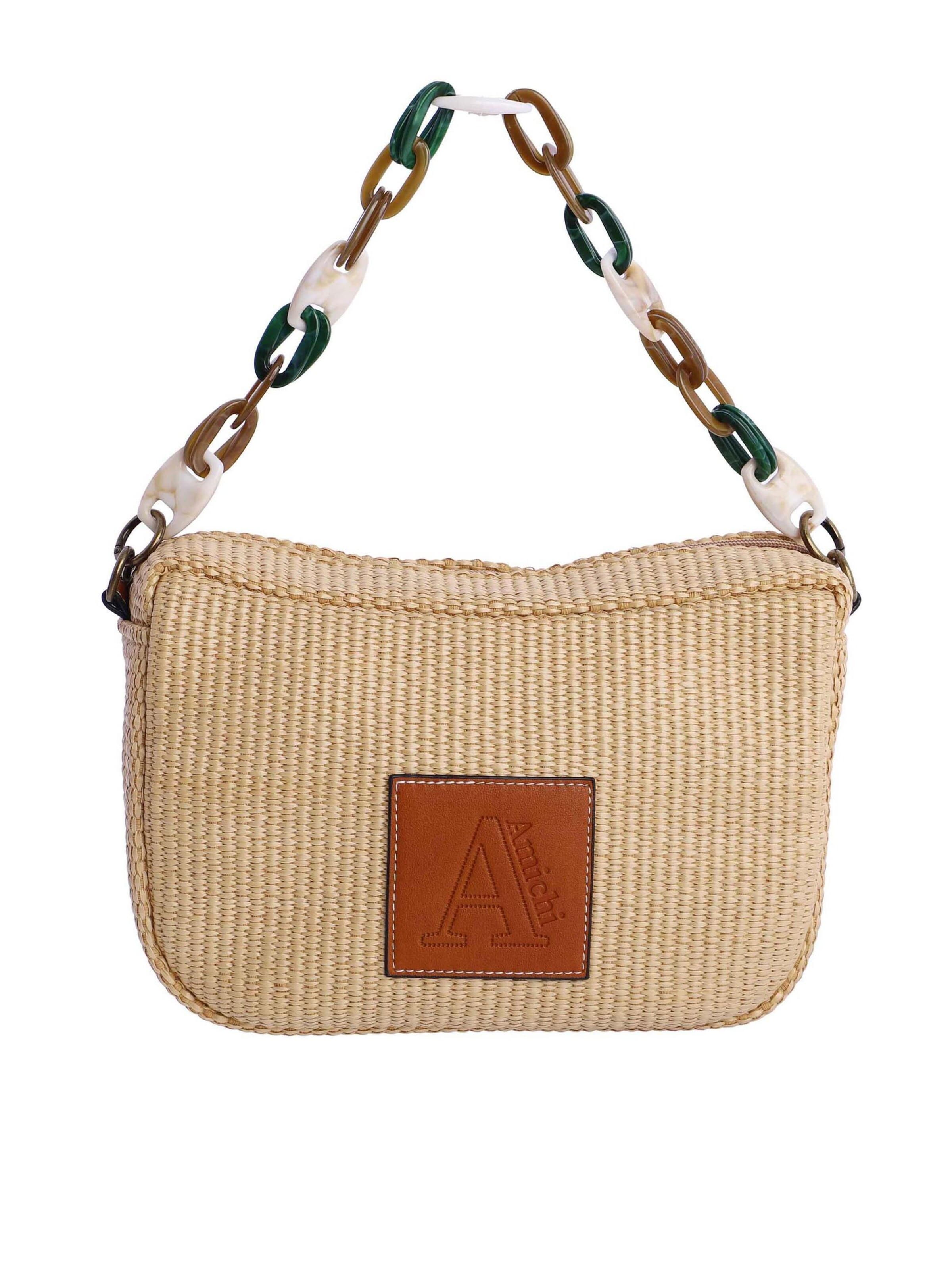 Amichi - Bolso de hombro en beige: frente