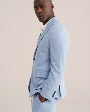 WE Fashion - Slim Fit Jaqueta de negócios em azul: frente