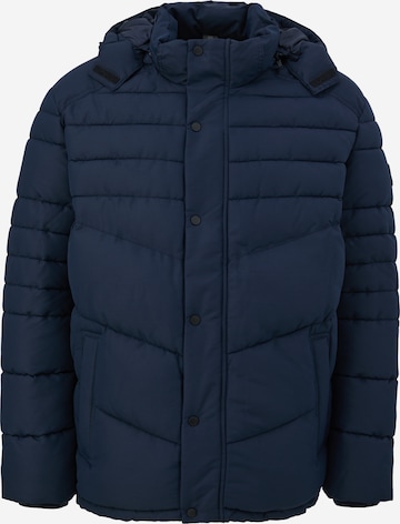 s.Oliver Men Big Sizes Winter Jacket in Blue: front