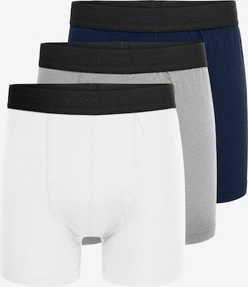 Boxers 'ONSFITZ' Only & Sons en bleu : devant