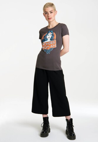 LOGOSHIRT Shirt 'Wonder Woman' in Grijs