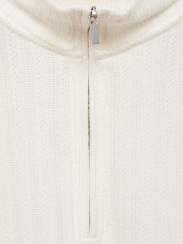 MANGO Sweater 'POINTEL' in White