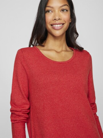 VILA Gebreide jurk in Rood