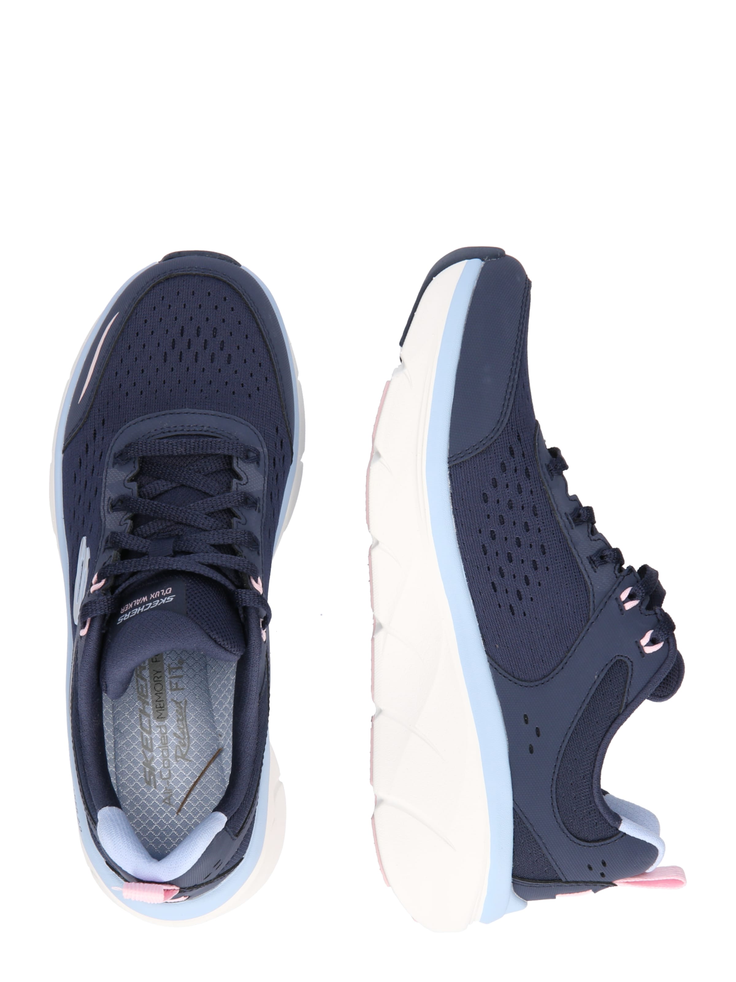 SKECHERS Sneakers laag 'D'LUX WALKER 2.0 - DAISY DOLL' in Blauw