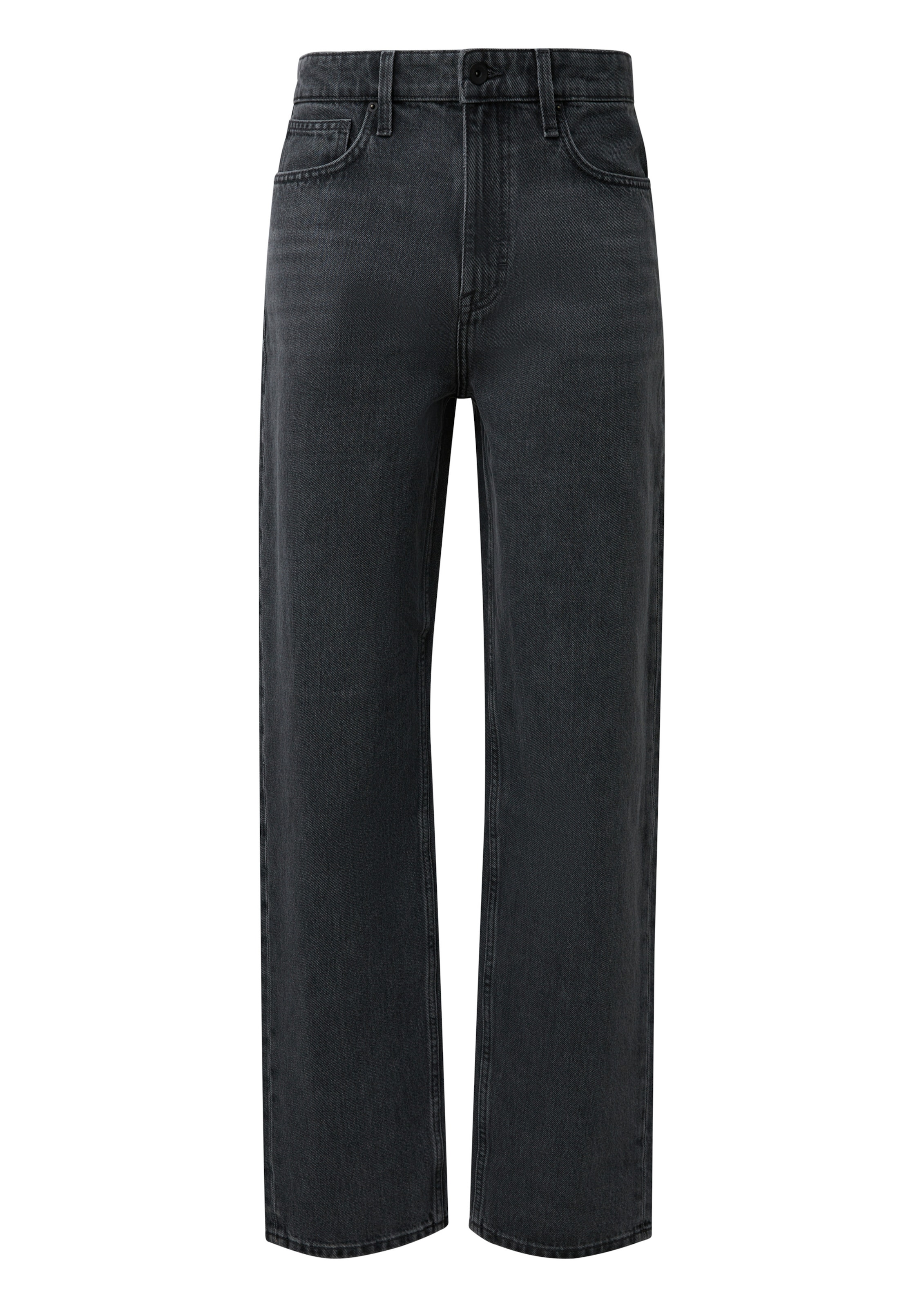 QS Loosefit Jeans in Grijs: voorkant