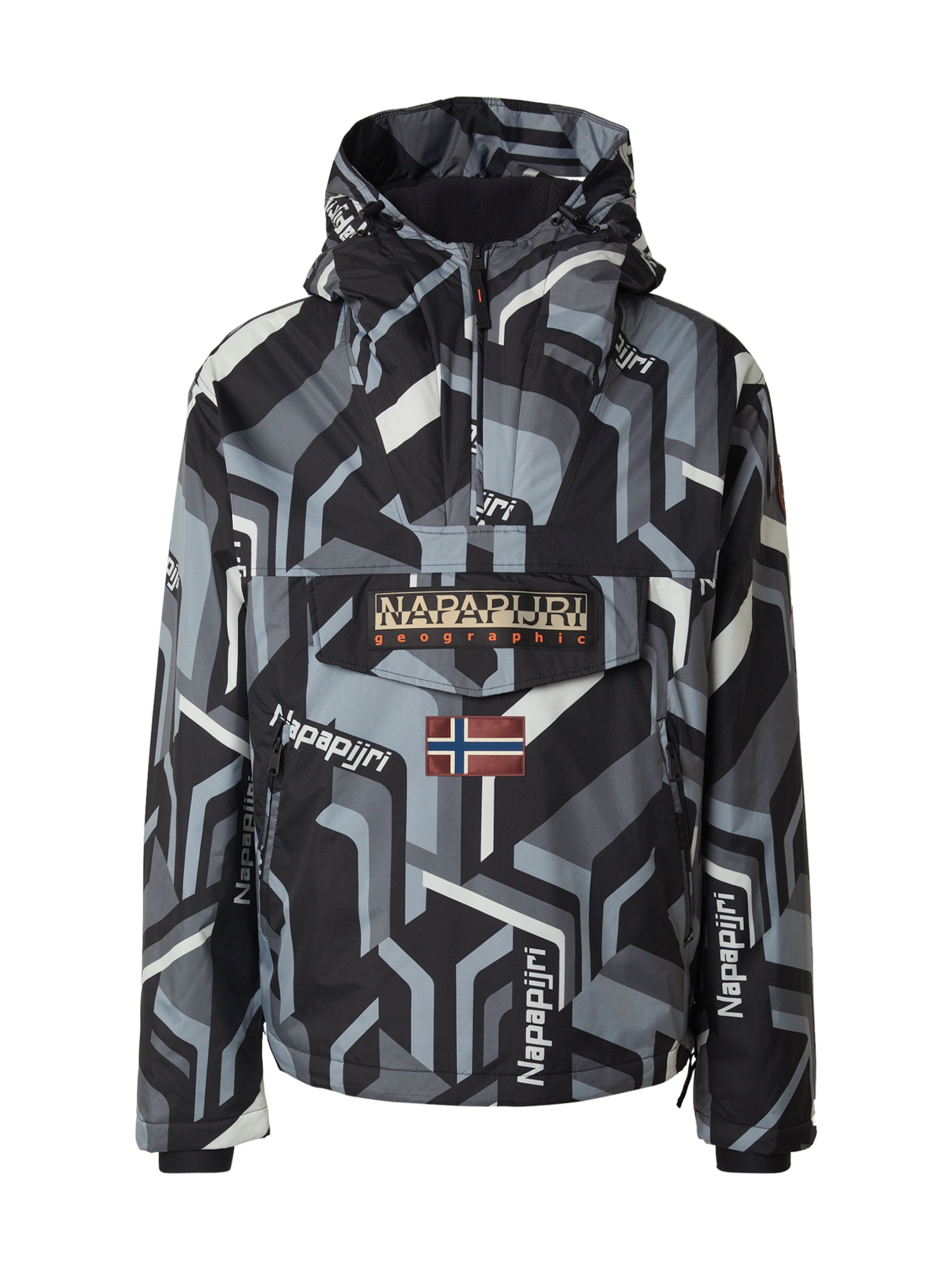 NAPAPIJRI Functionele jas 'RF NEXT' in Grijs: voorkant