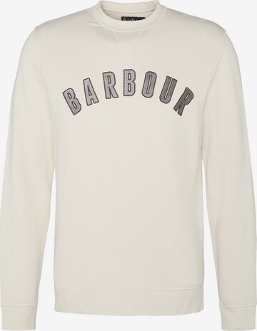 Barbour - Sweatshirt 'Denby' em bege: frente