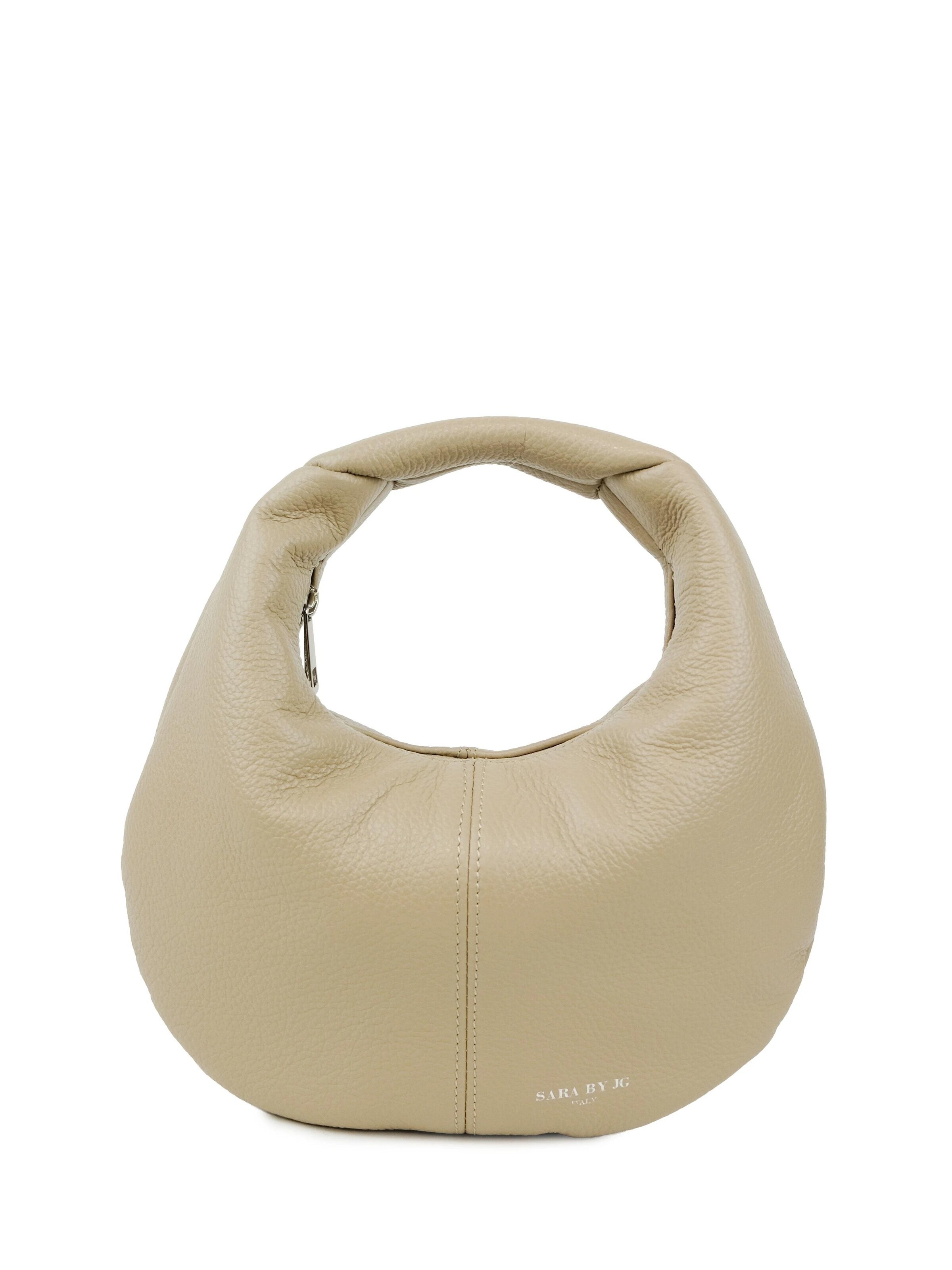 SARA BY JG Handtasche 'La Lunare - Made in Italy'‌‌‌ in Beige: Vorderseite