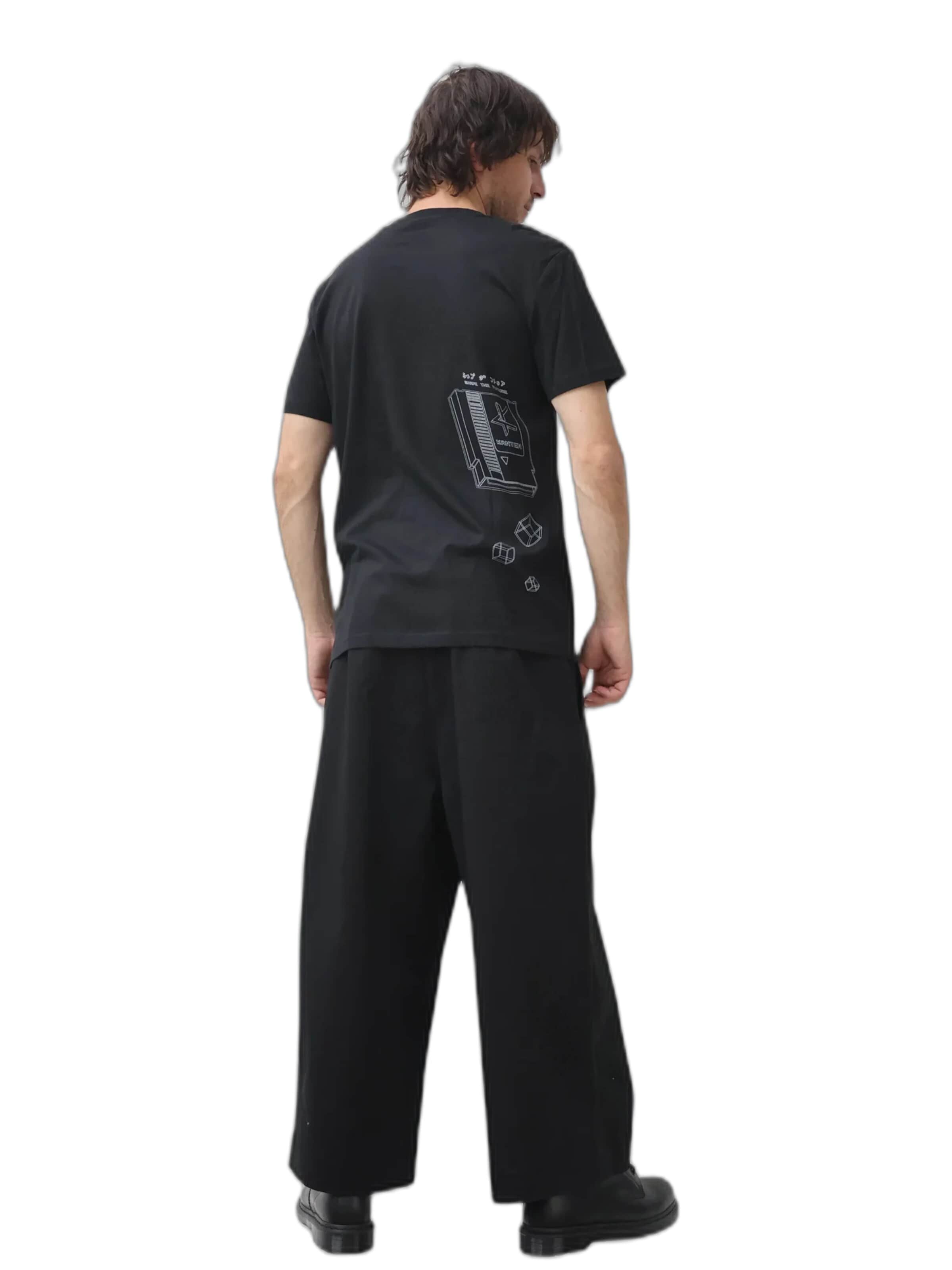 Kanten Shirt 'T-shirt 8bit Series' in Black: front