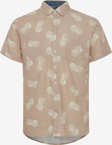 BLEND Slim fit Button Up Shirt in Beige: front