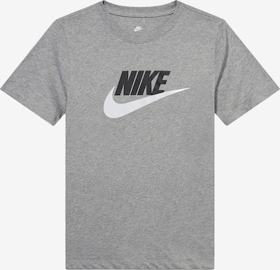 Nike Sportswear Paita 'FUTURA HBR' koossa 122-128 värissä meleerattu harmaa / musta / valkoinen, Tuotenäkymä