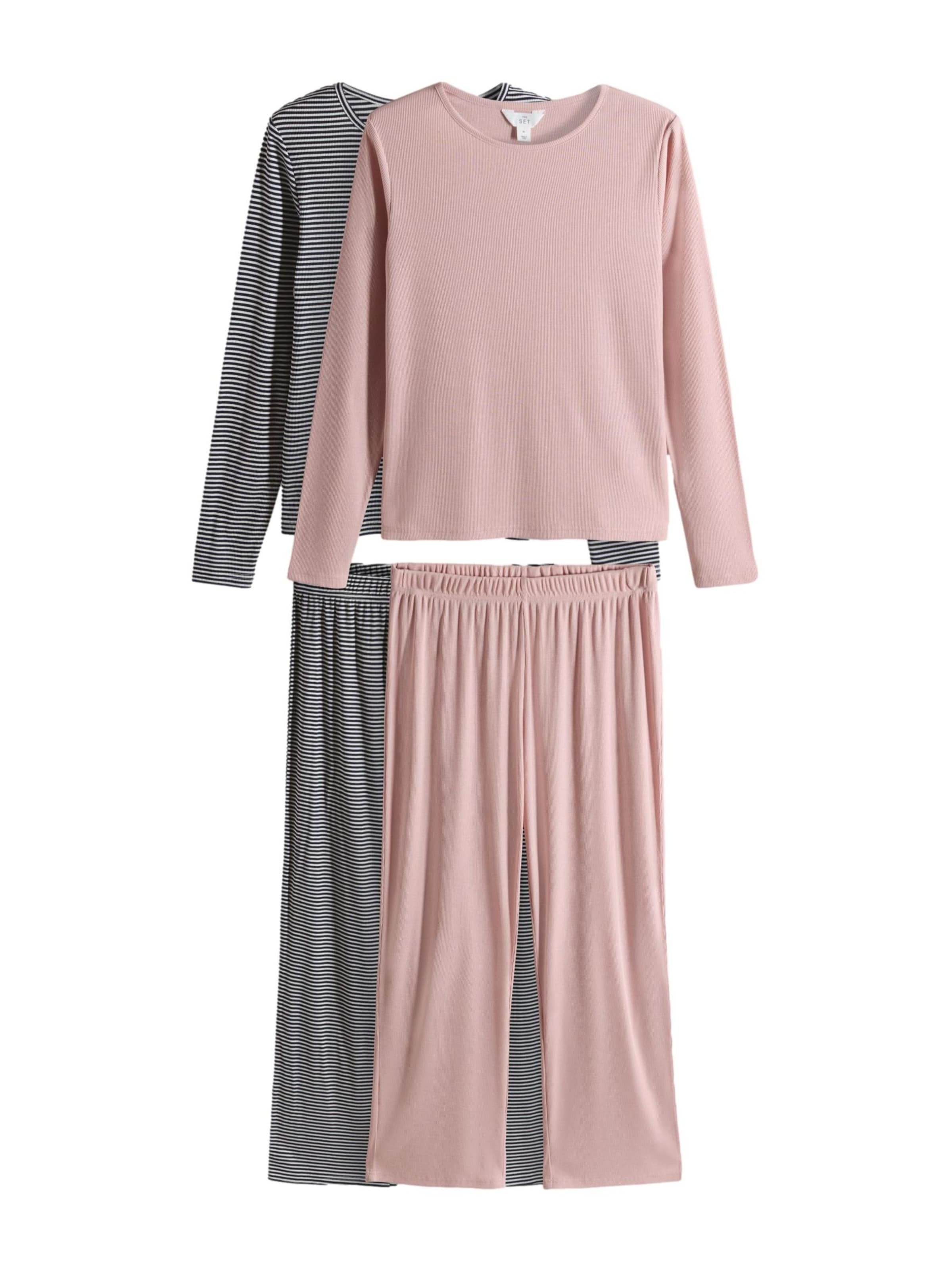 The Set Pyžamo - šedá / pink / bílá, Produkt