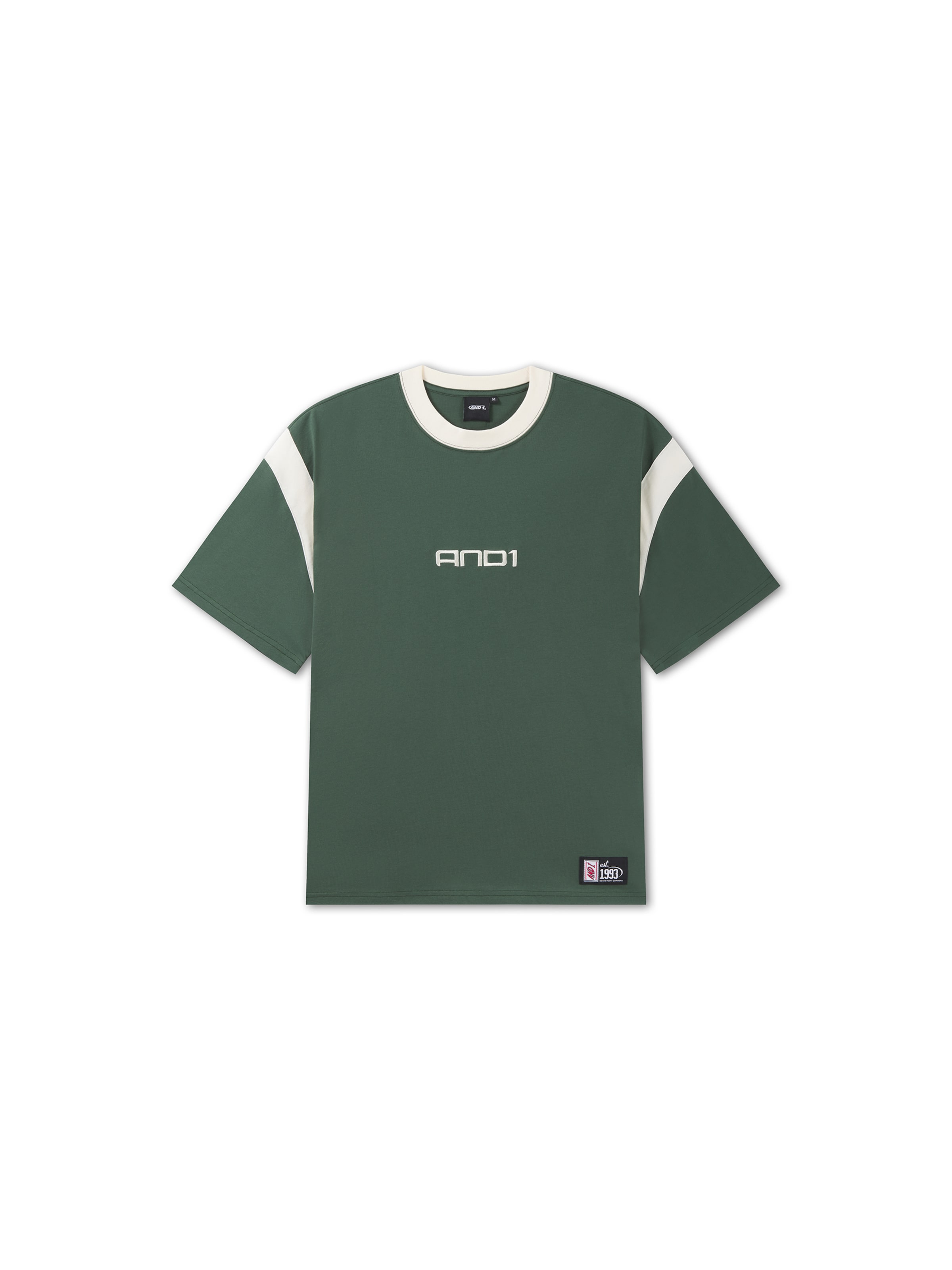 AND1 Shirt 'Dancefloor' in Light grey / Reed / Black / White, Item view