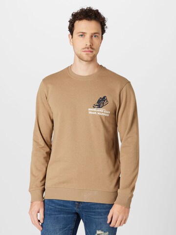 Only & Sons Sweatshirt 'SHOE' in Beige: predná strana