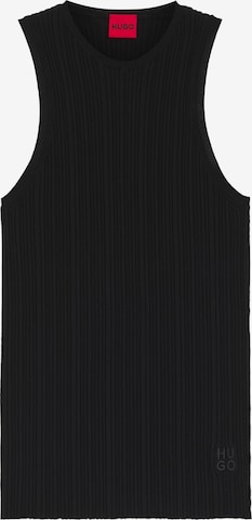 HUGO Knitted Top 'Sarepla' in Black: front