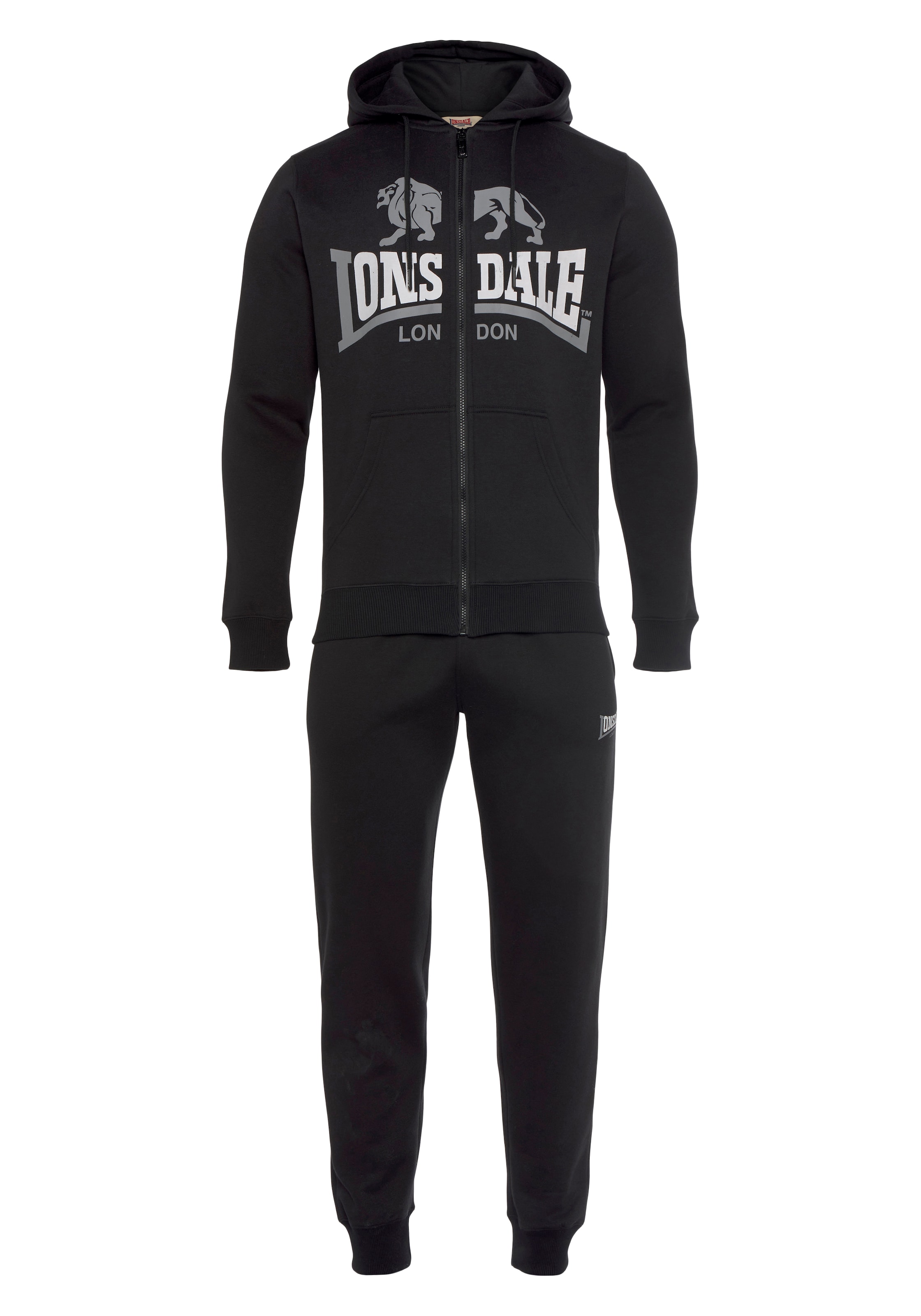 Trening de la LONSDALE pe negru: față