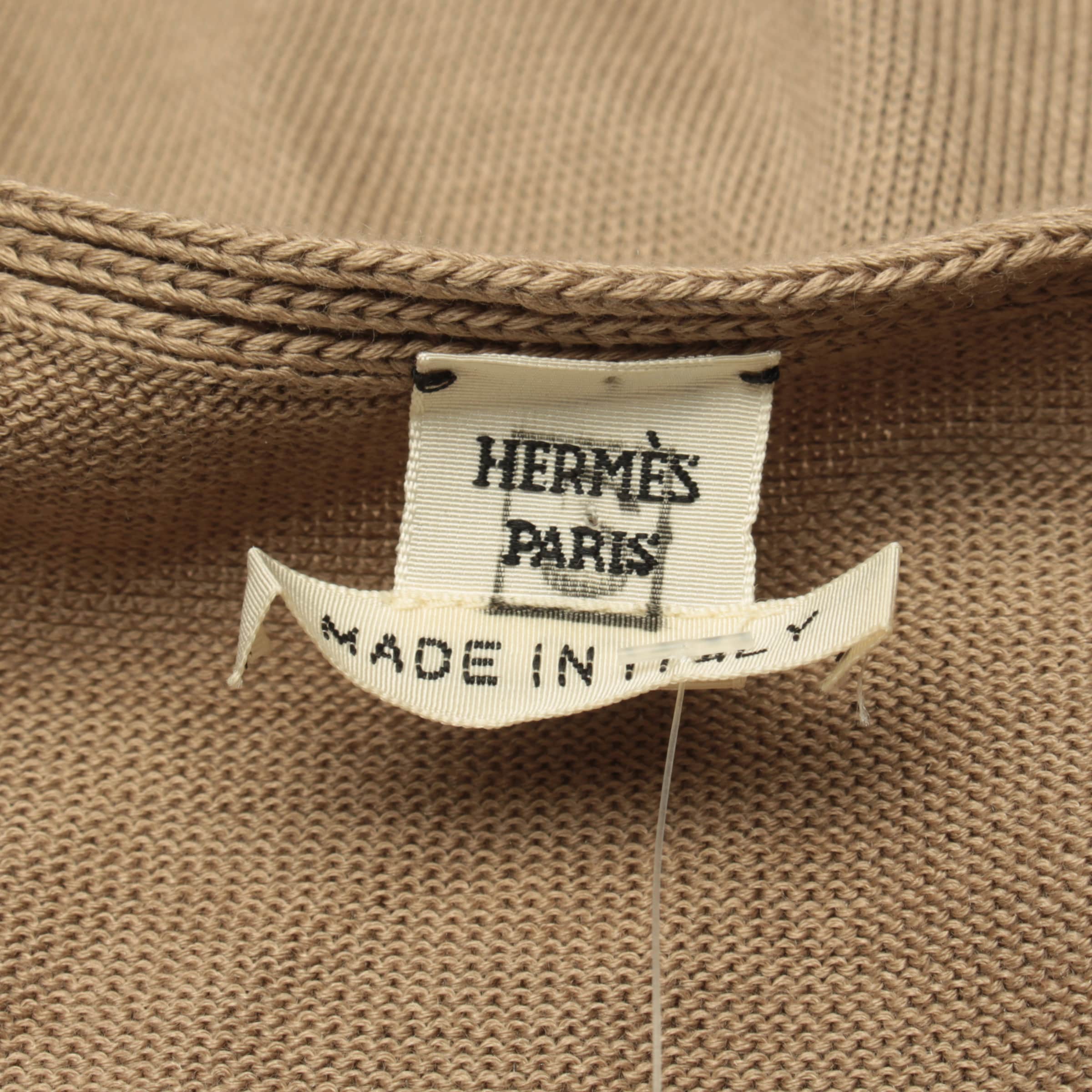 HERMÈS Dress in S in Brown