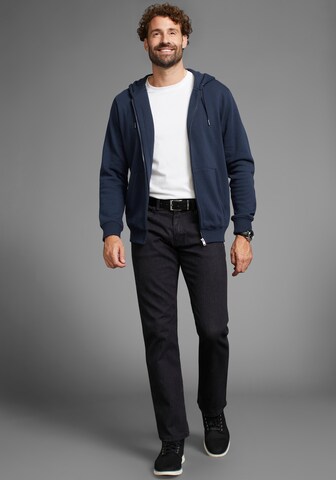 Man's World Zip-Up Hoodie in Blue