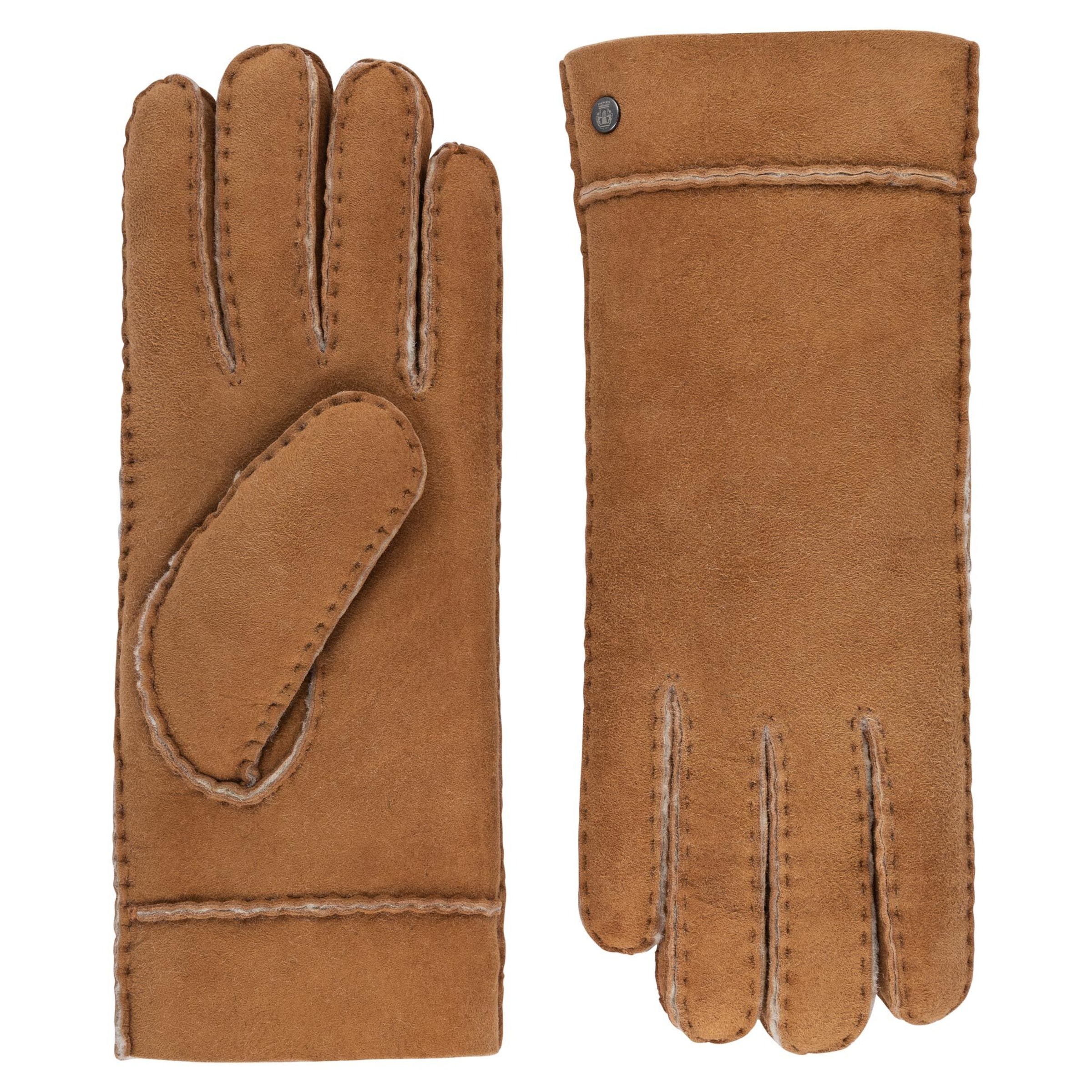 Roeckl Full Finger Gloves 'Helsinki' in Brown: front