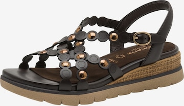 Sandales Tamaris en marron : devant