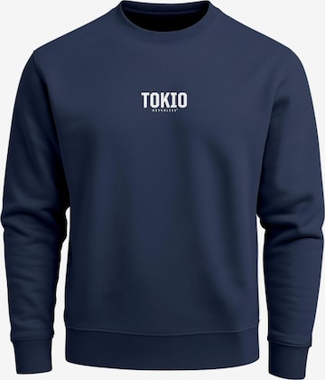 Neverless Sweatshirt 'Tokio' in Blau: Vorderseite