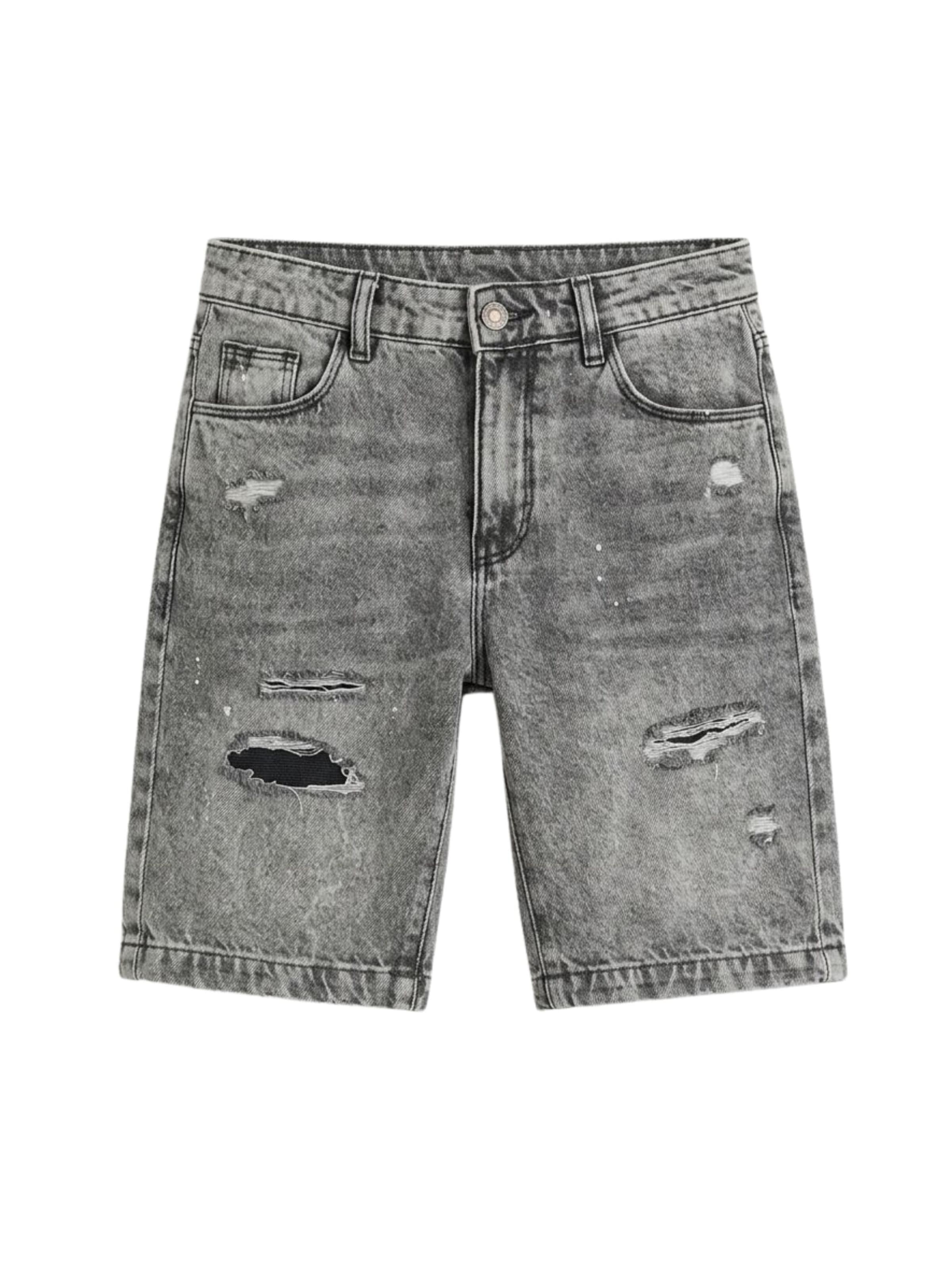 Solang Regular Shorts in Grau: Vorderseite