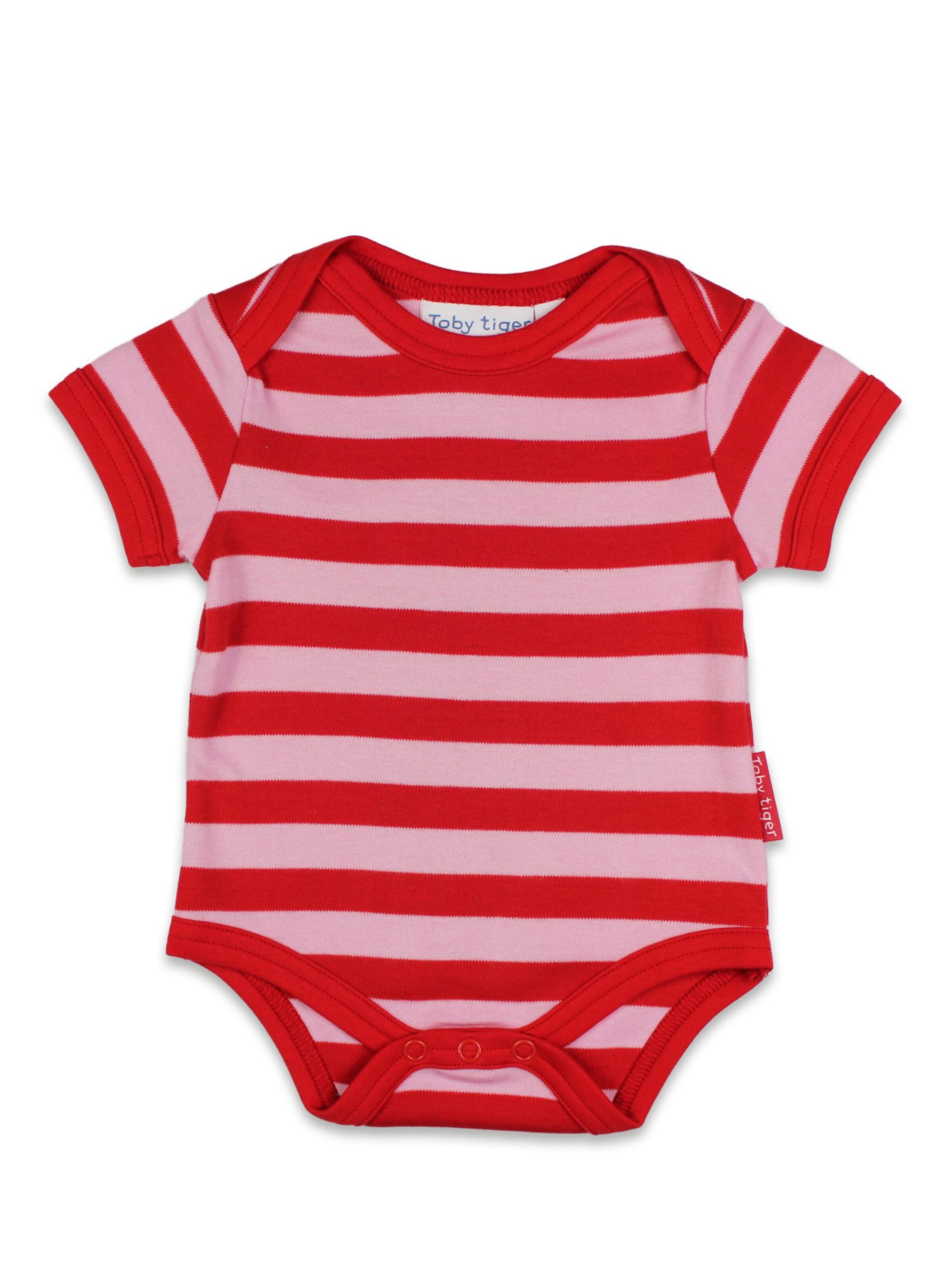 Toby Tiger Romper/Bodysuit 'Apfel' in Pink