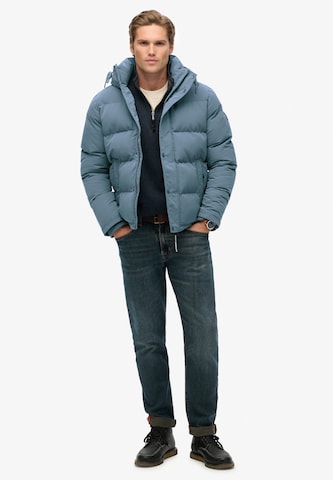 Superdry Winterjas 'Everest' in Blauw