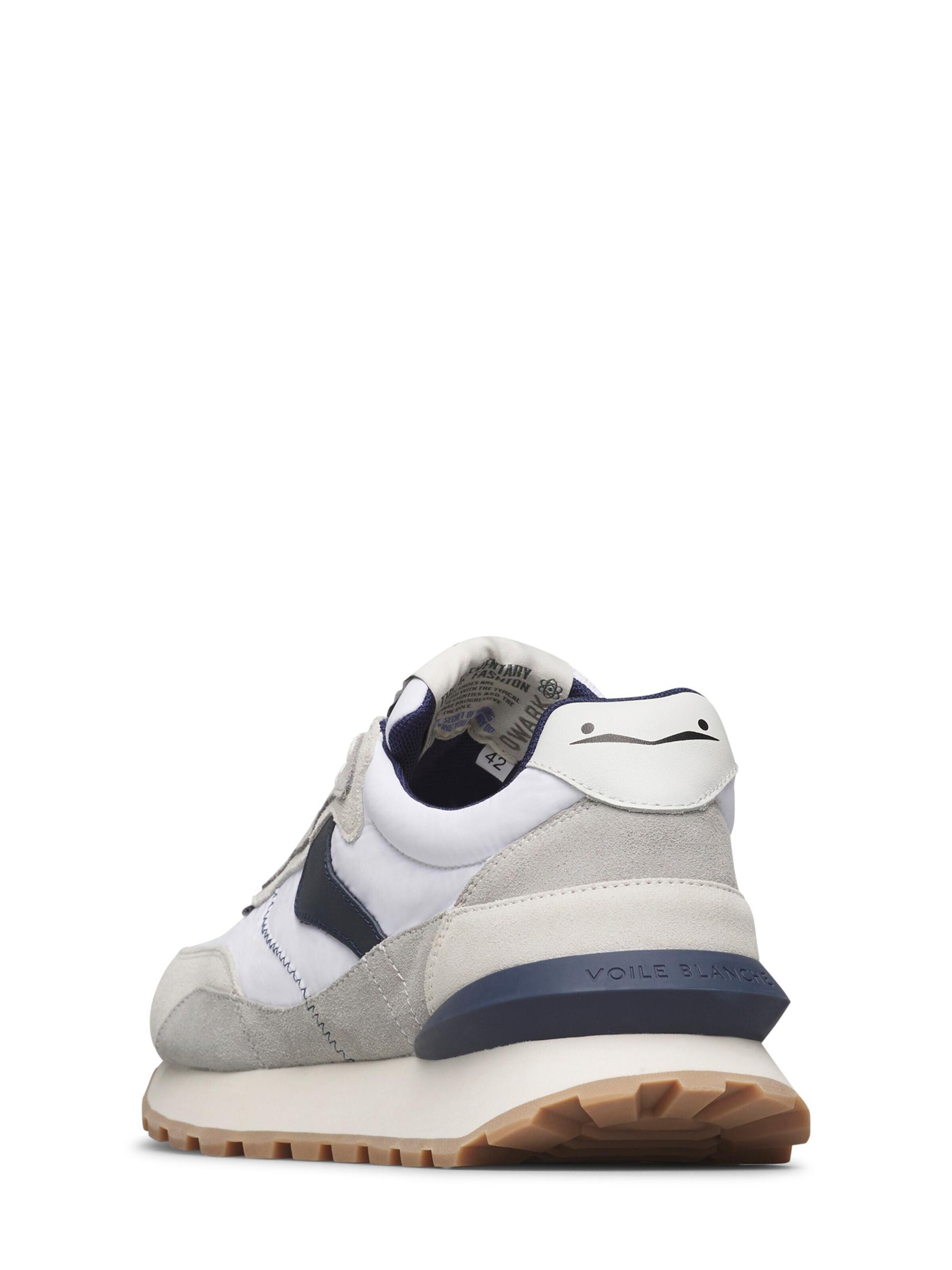 Baskets basses 'QWARK HYPE MAN.' Voile blanche en gris