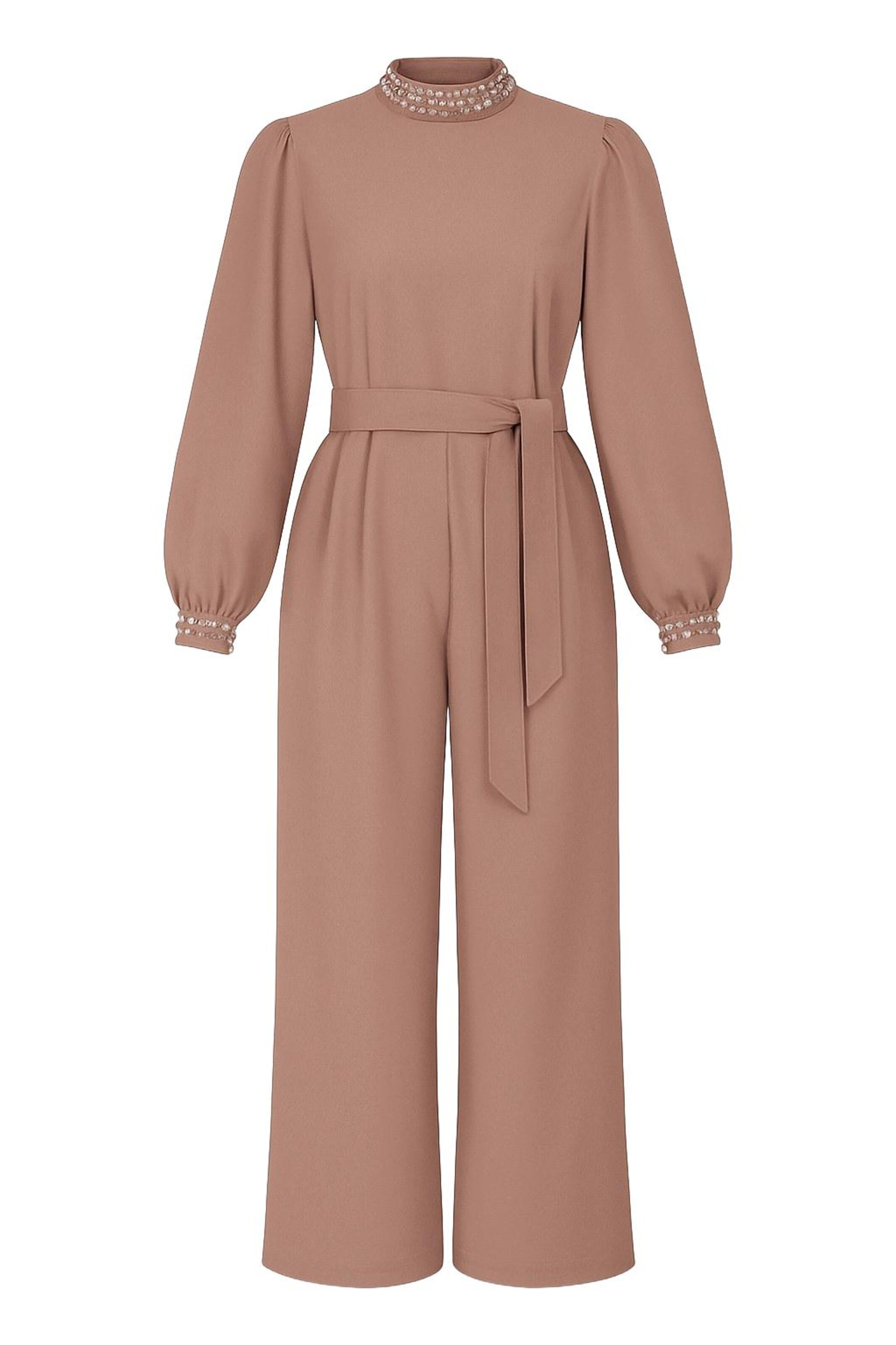 MODAMIHRAM Jumpsuit in Bruin: voorkant