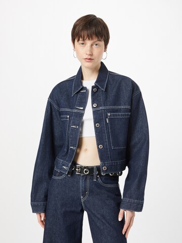 LEVI'S ® Overgangsjakke 'Silvertab Utility Truck' i blå: forside