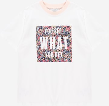 Hust & Claire - Camiseta 'Amari' en blanco: frente