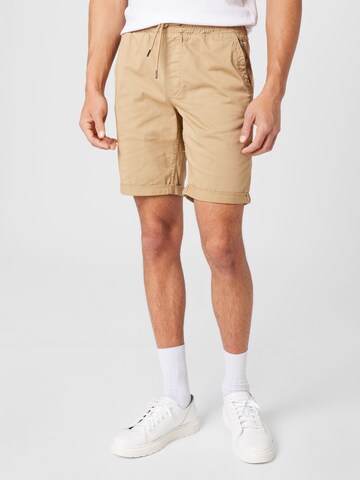 BLEND Normální Chino kalhoty – béžová: přední strana