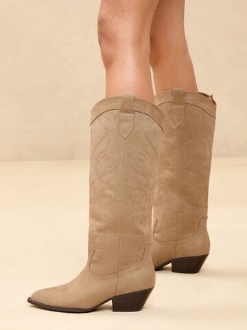 Bottes de cowboy Lipsy en beige