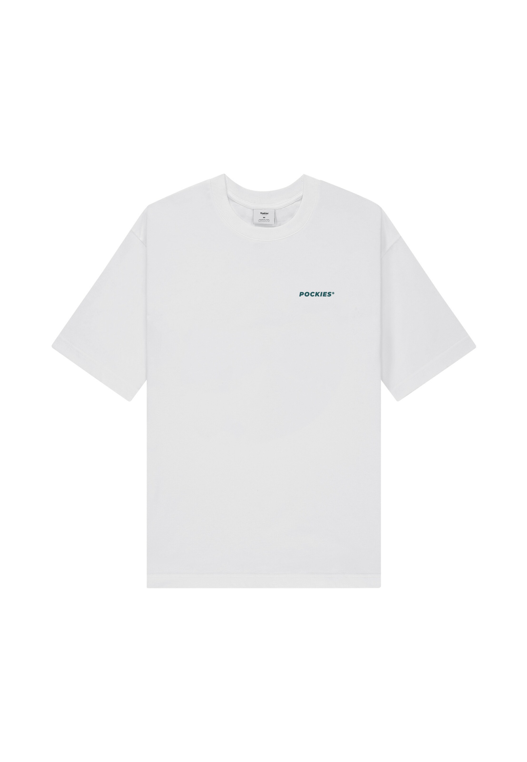 Pockies T-Shirt 'Pool' en pétrole / noir / blanc, Vue avec produit