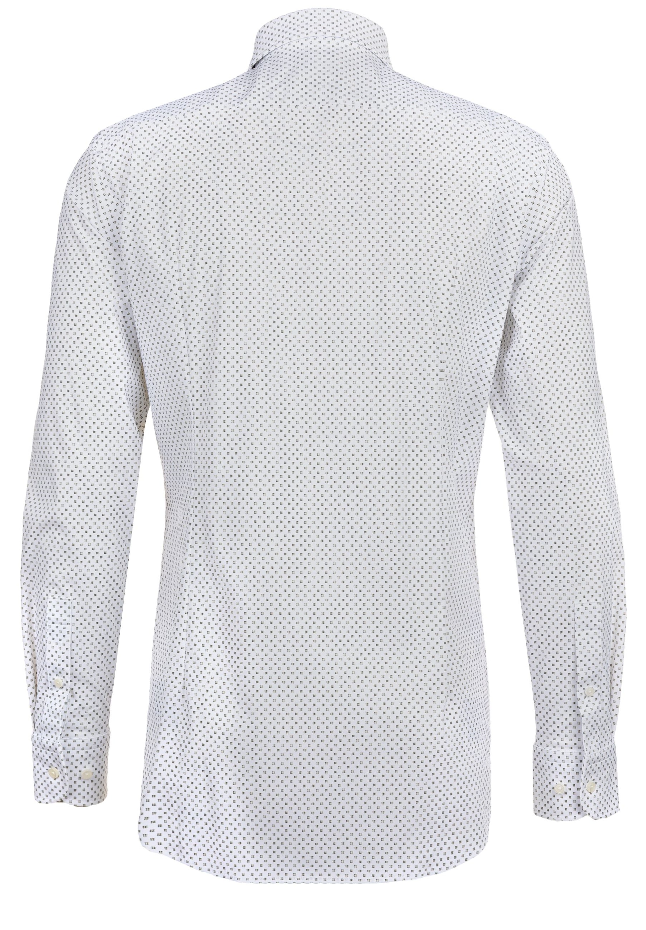 BOSS Slim Fit Hemd ' Hank' in Weiß