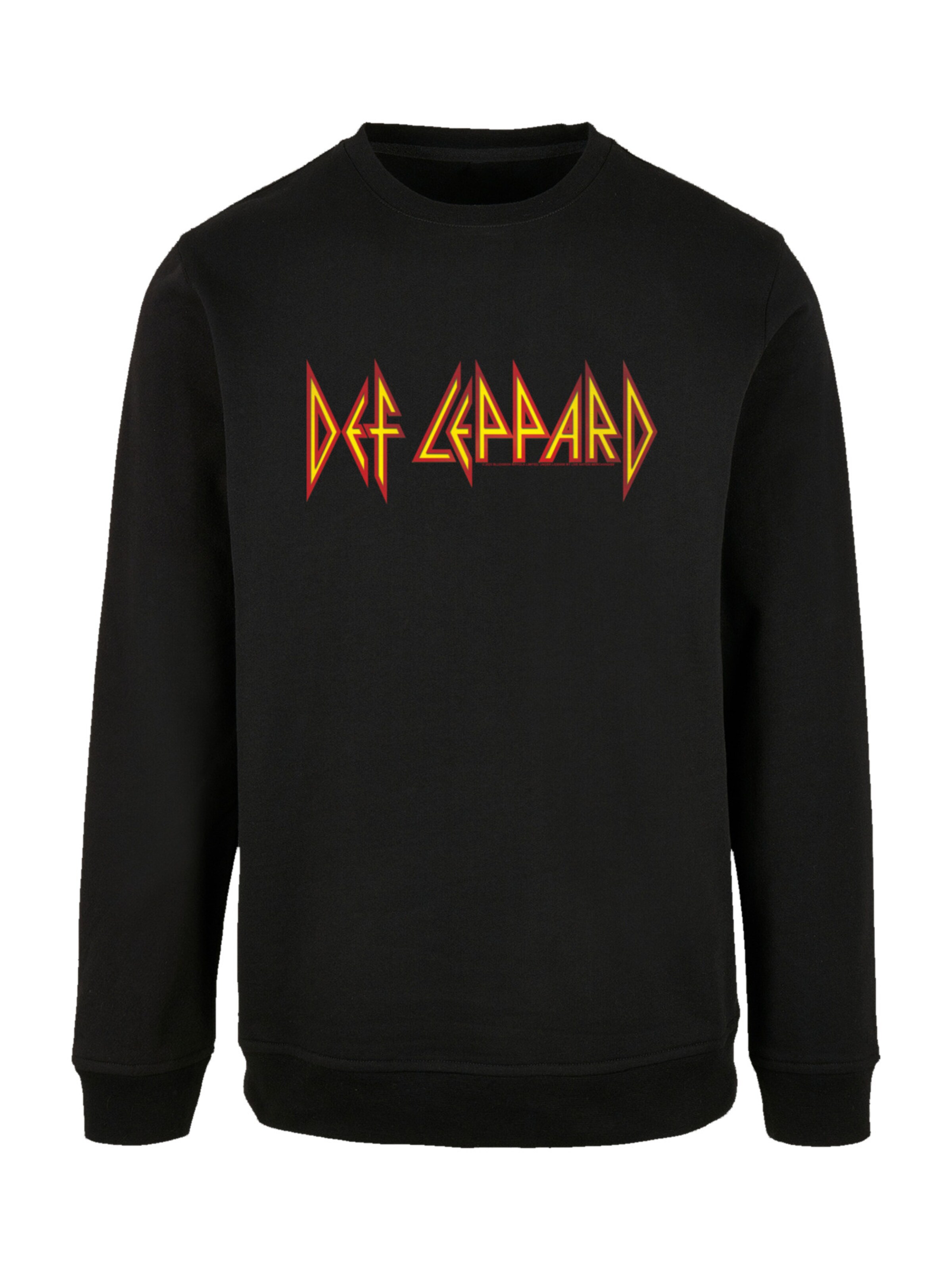 F4NT4STIC Sweatshirt 'Def Leppard' in Schwarz: Vorderseite
