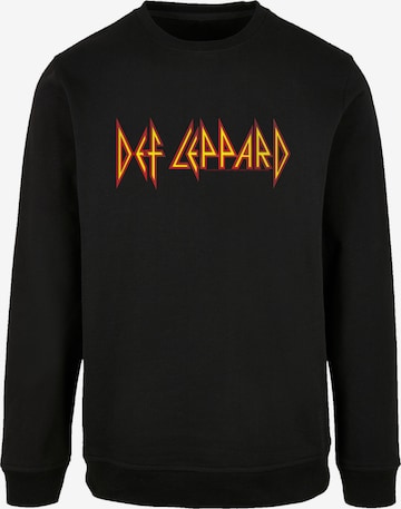 F4NT4STIC Sweatshirt 'Def Leppard' in Schwarz: Vorderseite