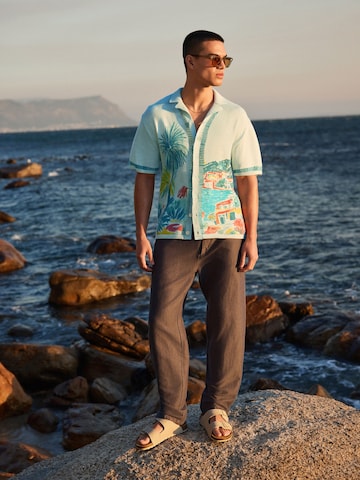 Next Comfort fit Gebreid vest in Blauw