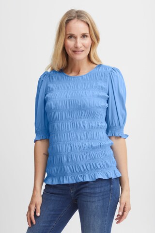 Fransa Blouse 'Frmalu Bl 1' in Blauw: voorkant