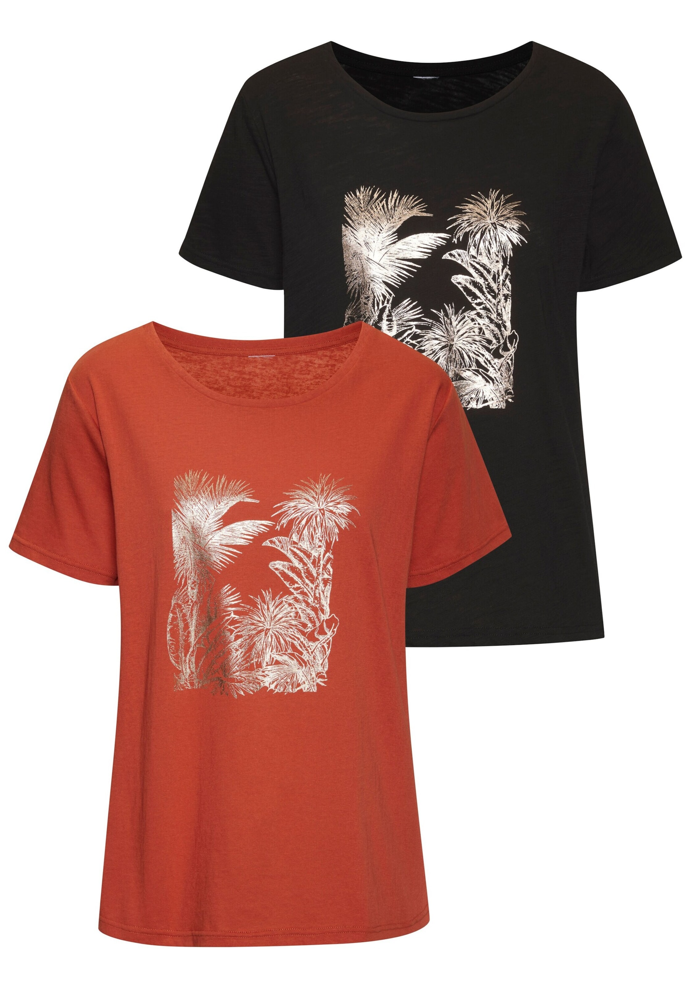 VIVANCE Μπλουζάκι σε καφέ: μπροστά