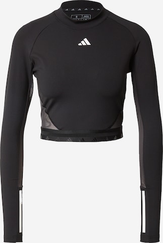 ADIDAS PERFORMANCE Functioneel shirt 'Hyperglam' in Zwart: voorkant