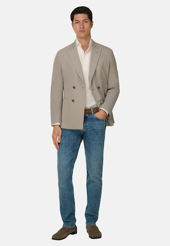 Boggi Milano Regular fit Colbert in Bruin