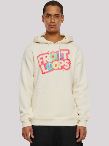 F4NT4STIC Sweatshirt 'Kellogg's Froot Loops Breakfast Cereal Pop Art' in Beige: voorkant