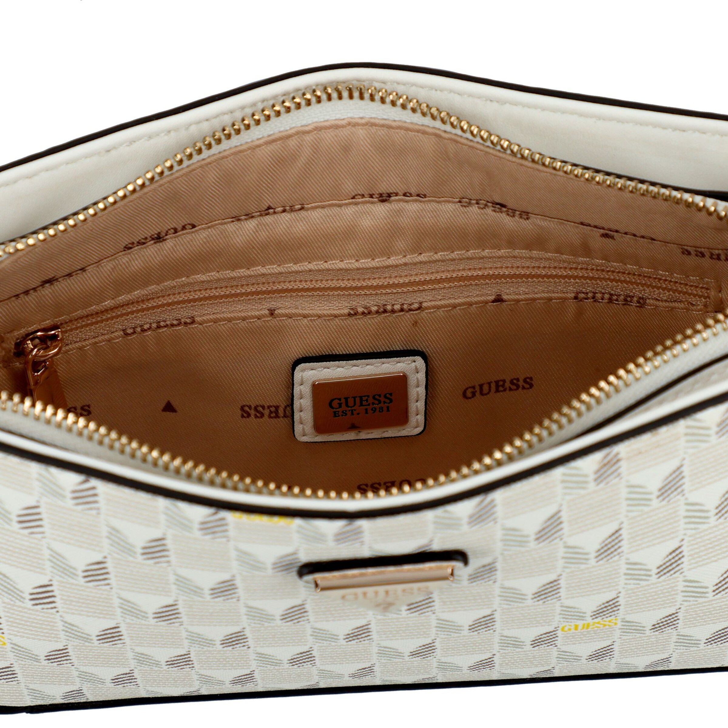 Borsa a spalla 'G Wave II' di GUESS in bianco