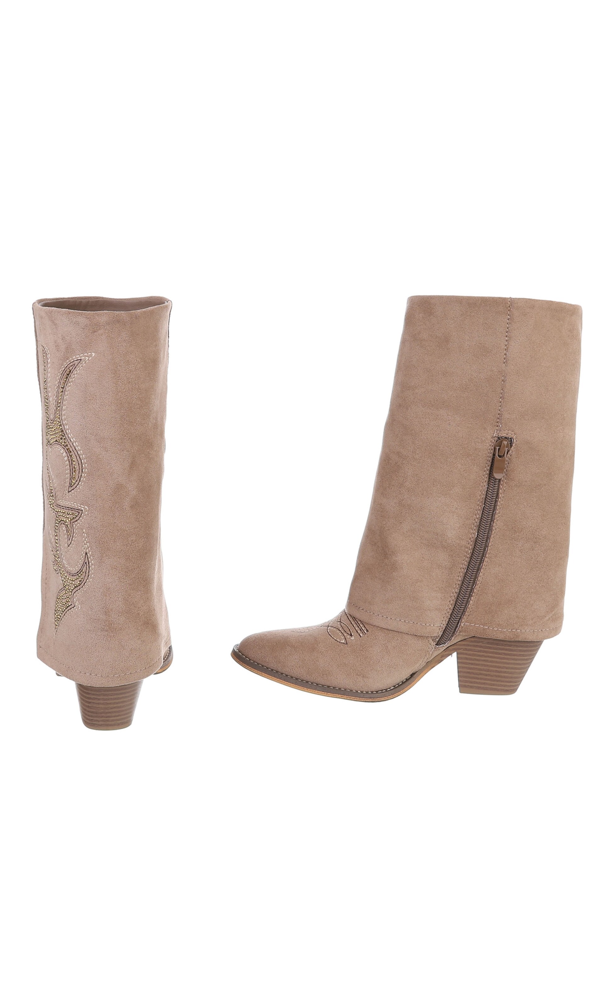 Ital-Design Cowboy Boots in Brown